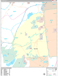 New Britain Wall Map Premium Style 2026